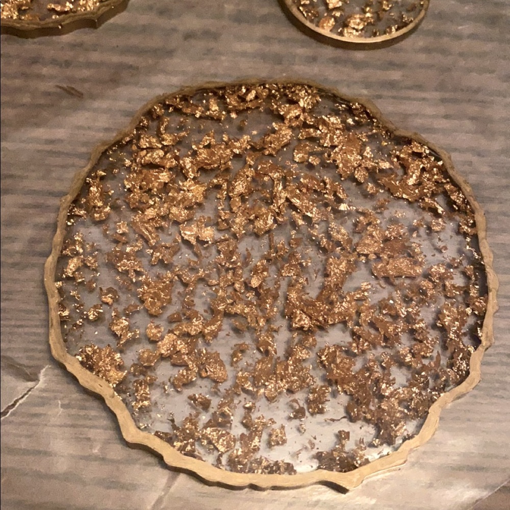 Resin coasters set of 4